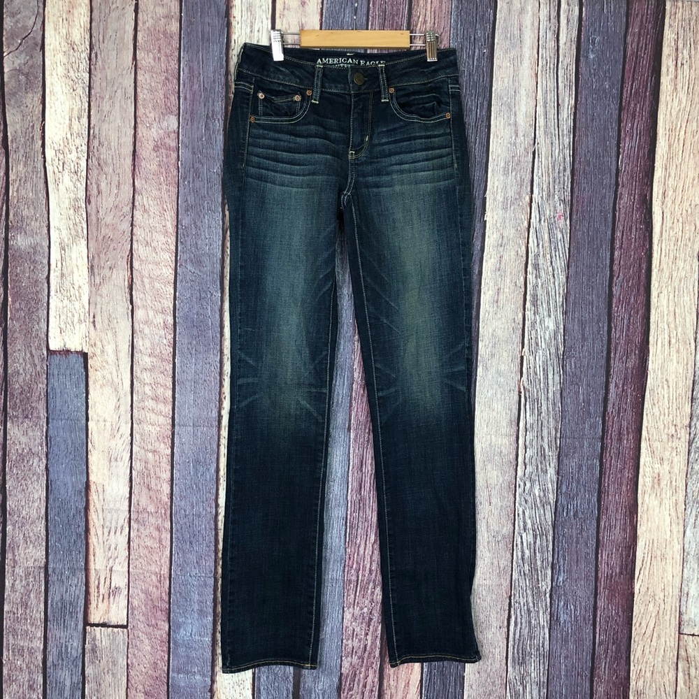 American Eagle Super Stretch Straight Jeans 4 Long